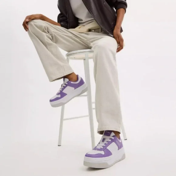 Coach Platform Sneaker Iris White Women 9B # CU155 - Picture 2 of 13